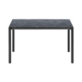 Piloti Alu Table: Square + High + Black Marquina + Black