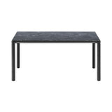 Piloti Alu Table: Square + Low + Black Marquina + Black