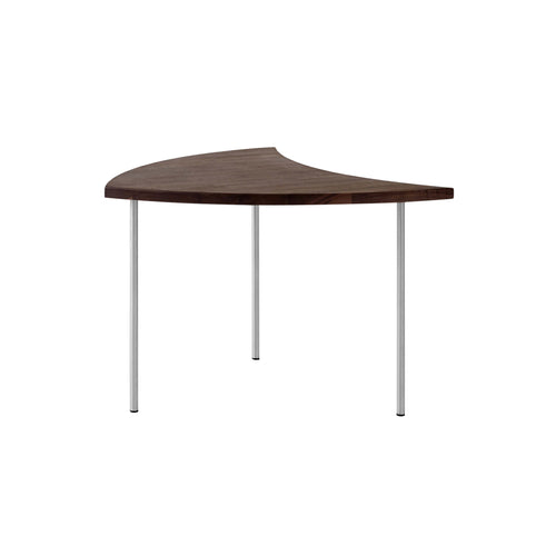 Pinwheel Lounge Table HM7: Oiled Walnut + Stainless Steel