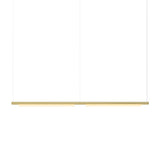 Pipeline 125.2 Linear Pendant Light: Brass + Brass