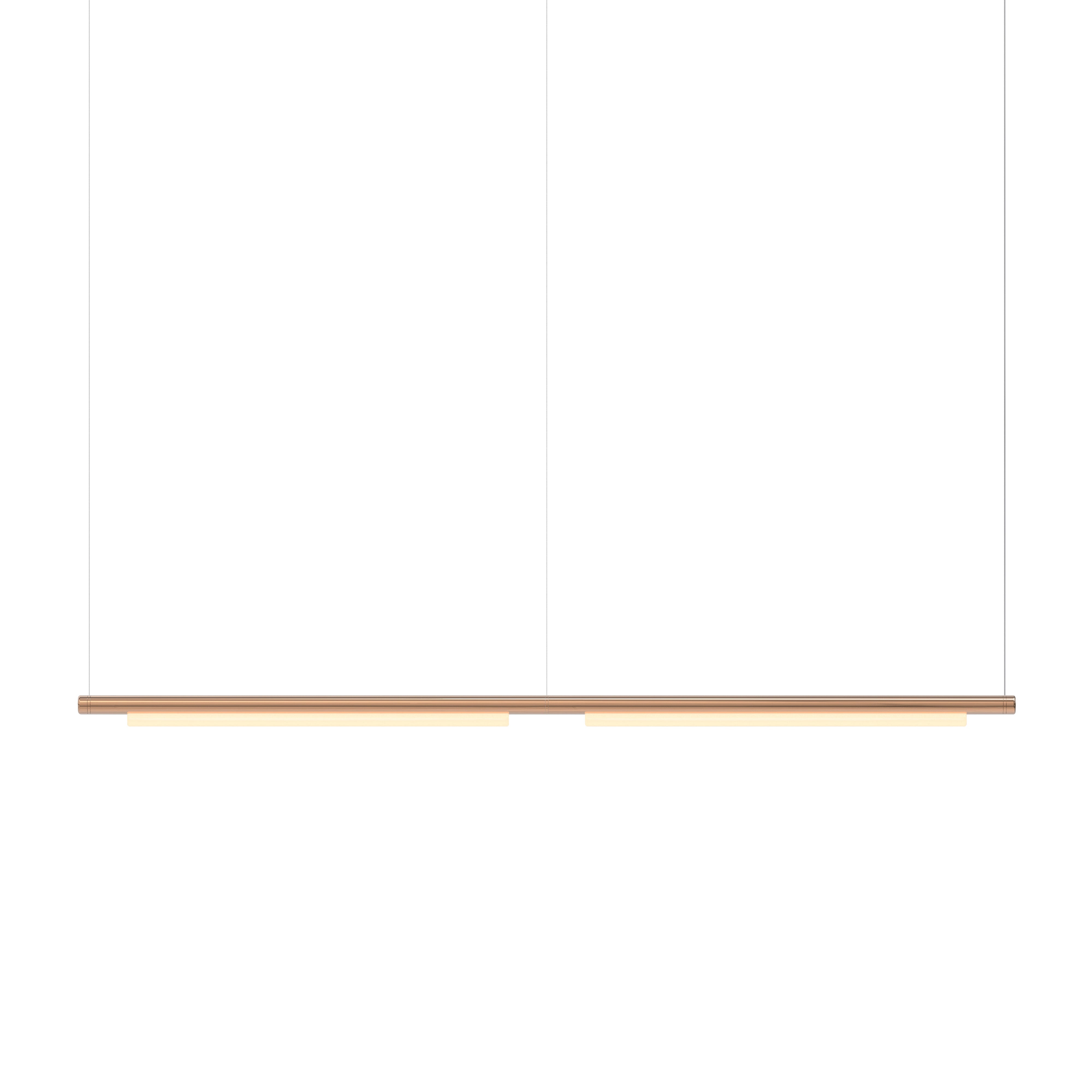 Pipeline 125.2 Linear Pendant Light: Copper + Copper