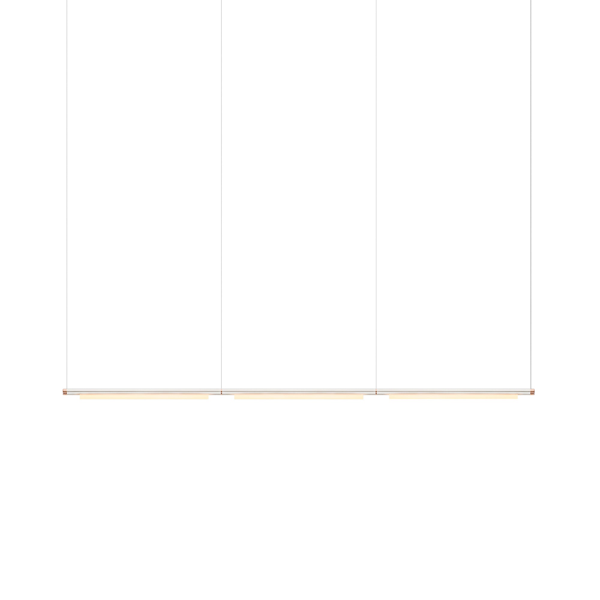 Pipeline 125.3 Linear Pendant Light: Raw + Copper