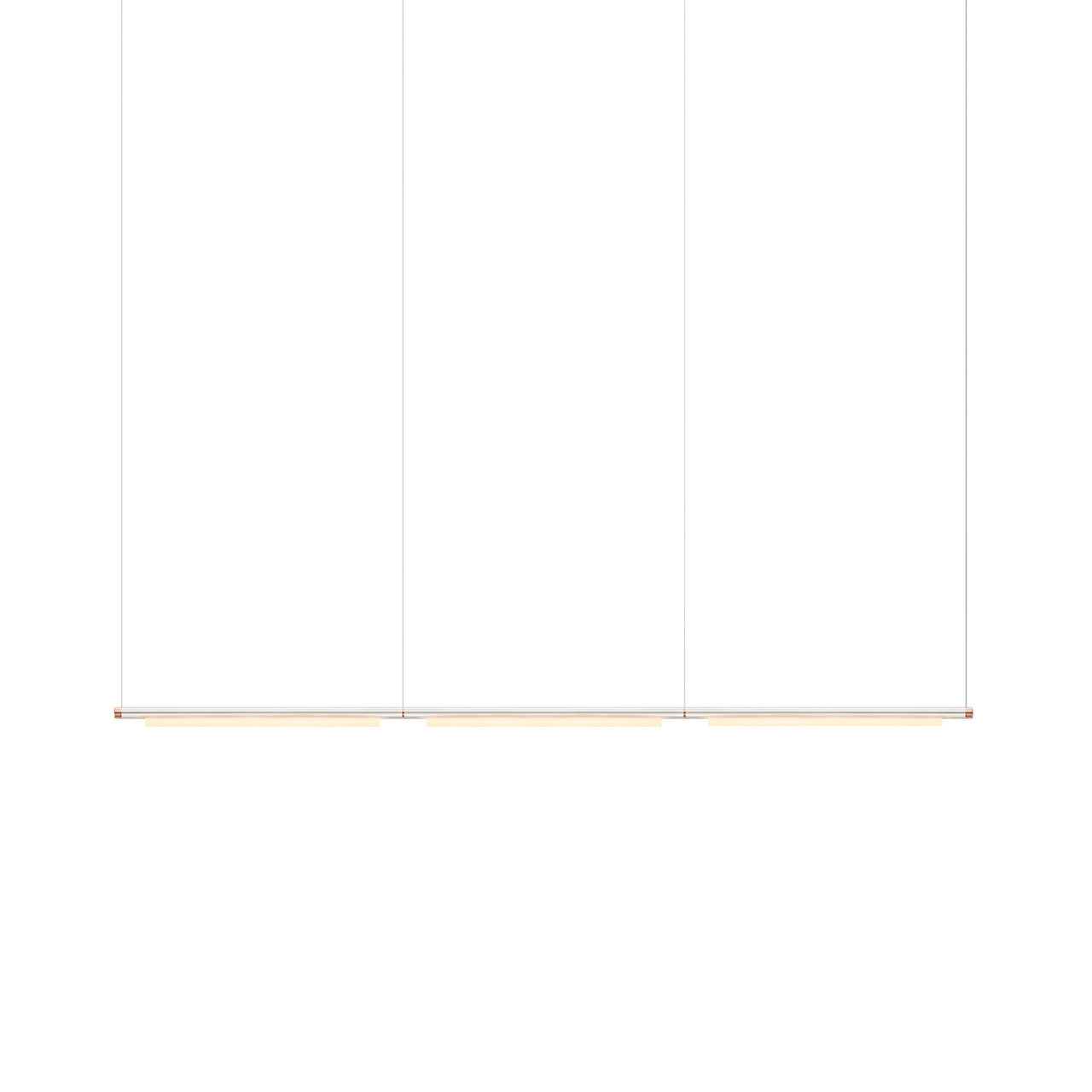 Pipeline 125.3 Linear Pendant Light: Raw + Copper