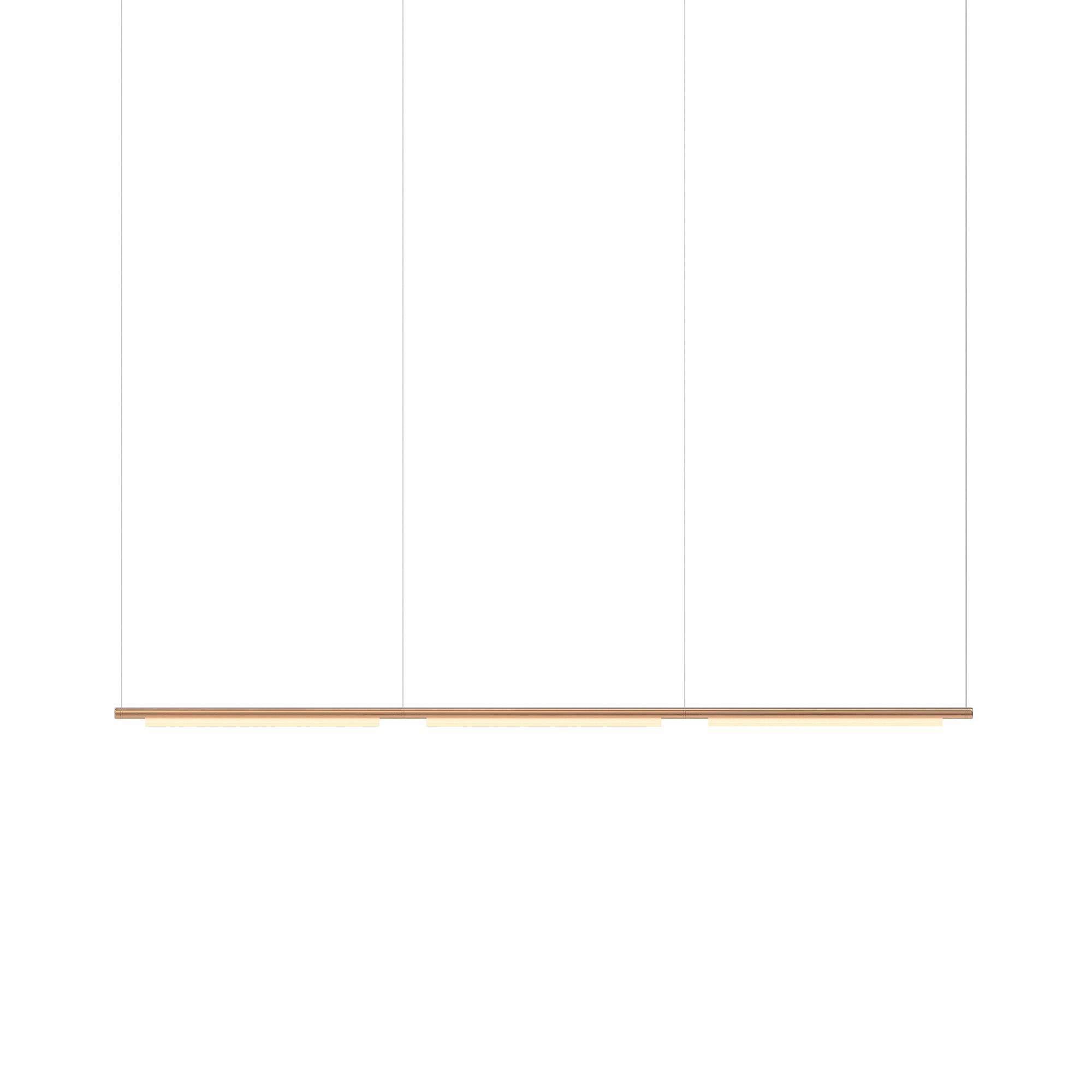 Pipeline 125.3 Linear Pendant Light: Copper + Copper
