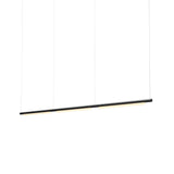 Pipeline 125.3 Linear Pendant Light: Black + Black