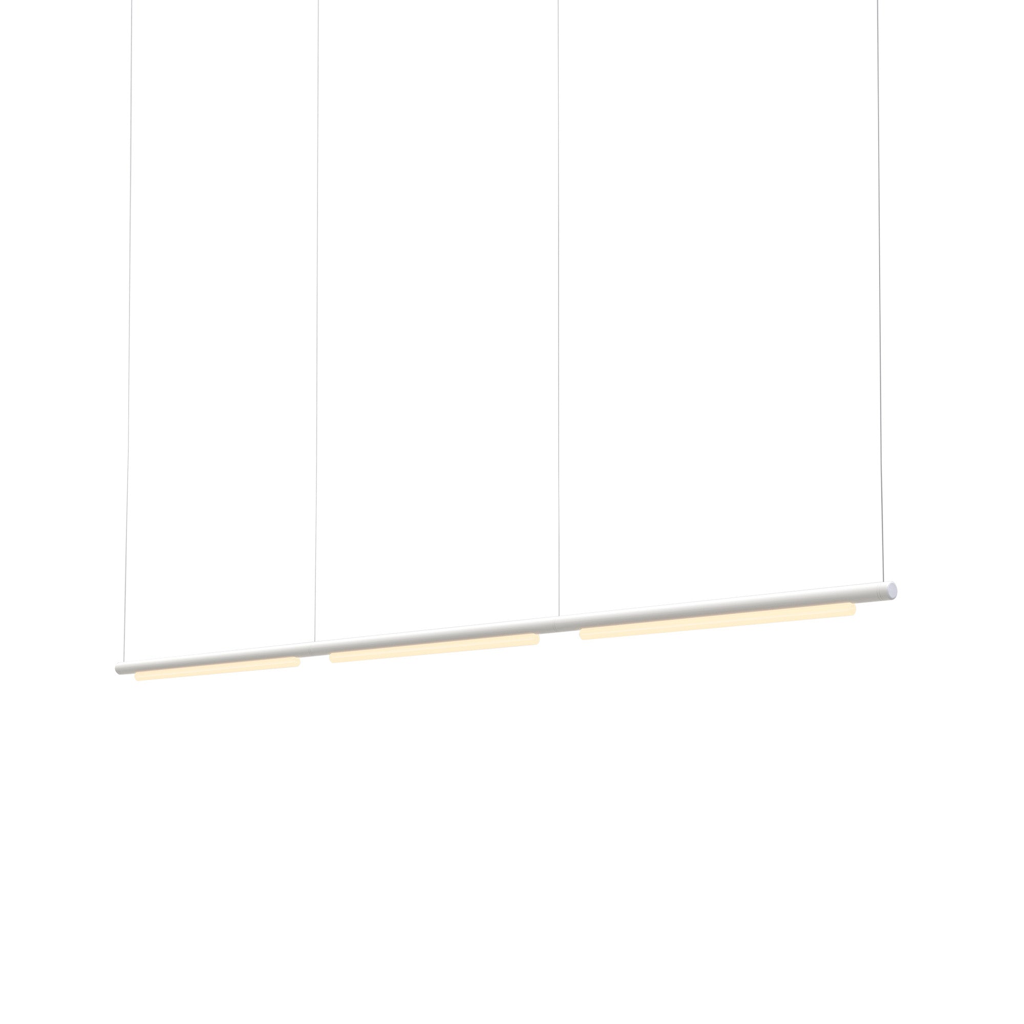 Pipeline 125.3 Linear Pendant Light: White + White