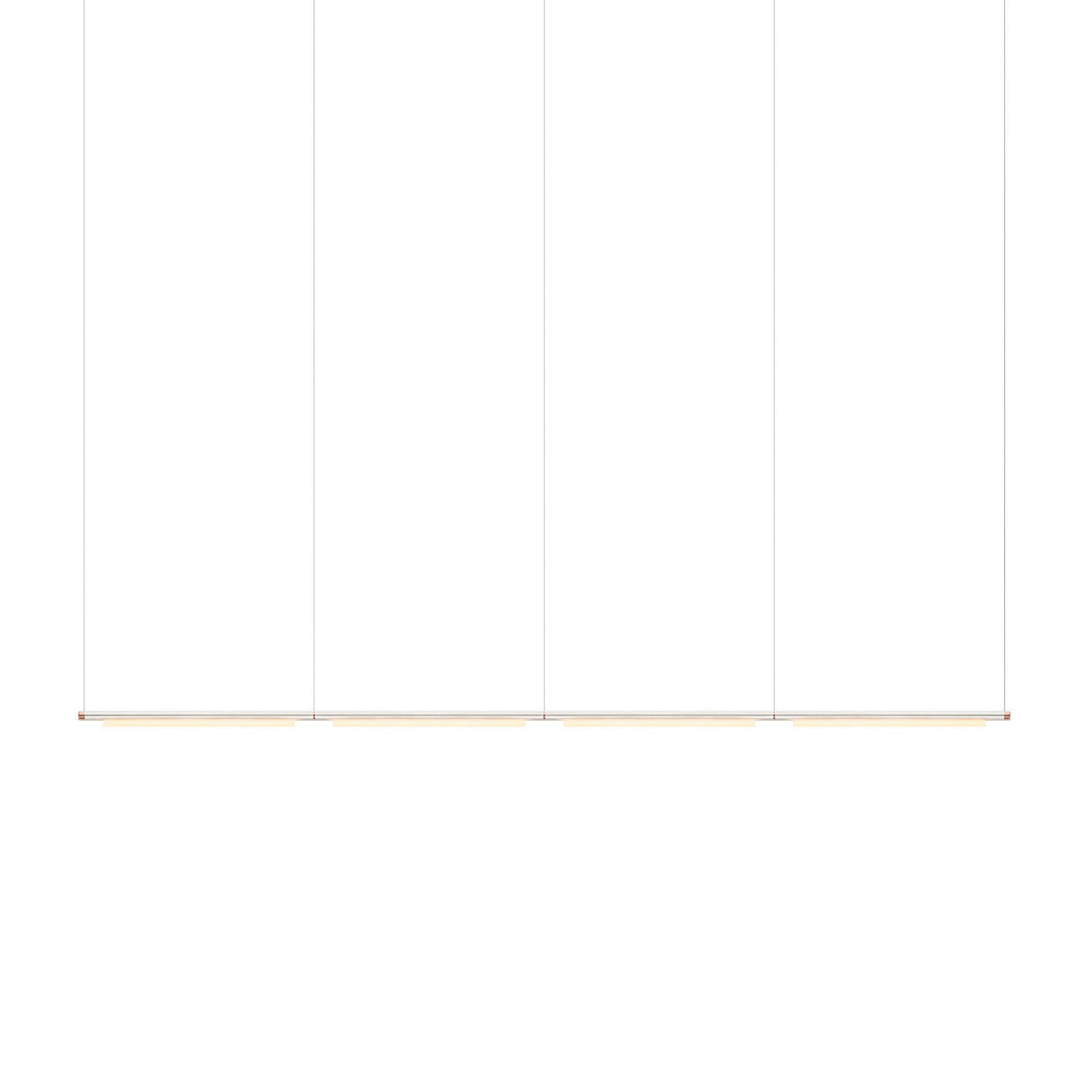 Pipeline 125.4 Linear Pendant Light: Raw + Copper