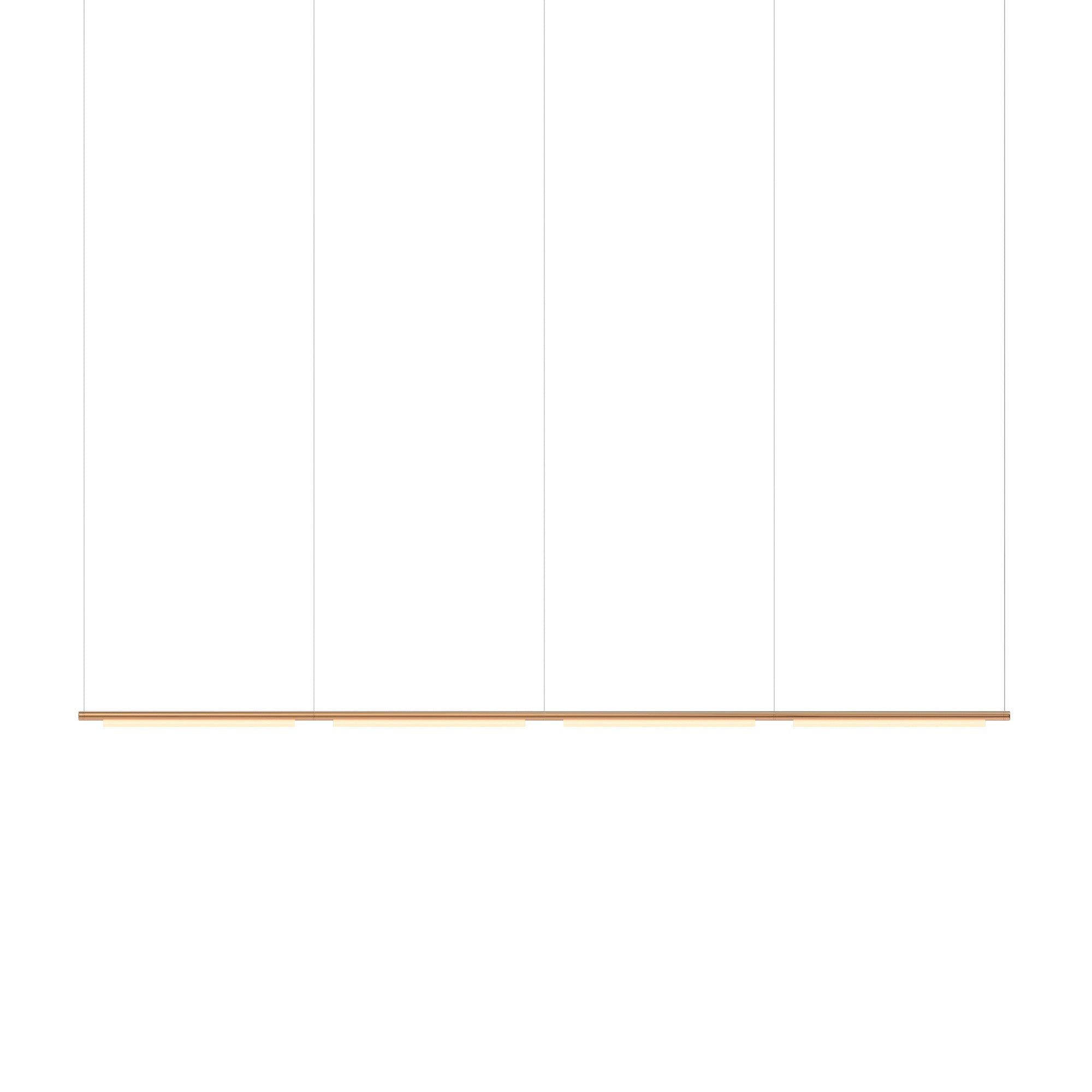 Pipeline 125.4 Linear Pendant Light: Copper + Copper