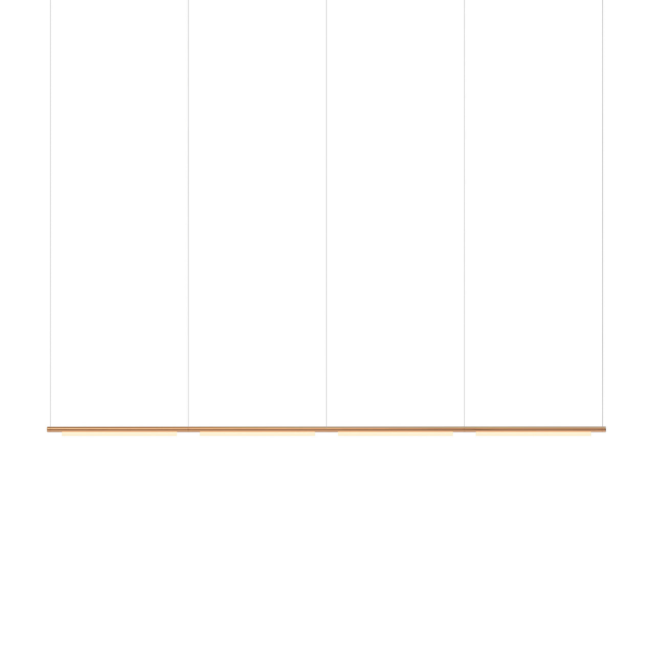 Pipeline 125.4 Linear Pendant Light: Copper + Copper