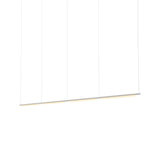 Pipeline 125.4 Linear Pendant Light: White + White