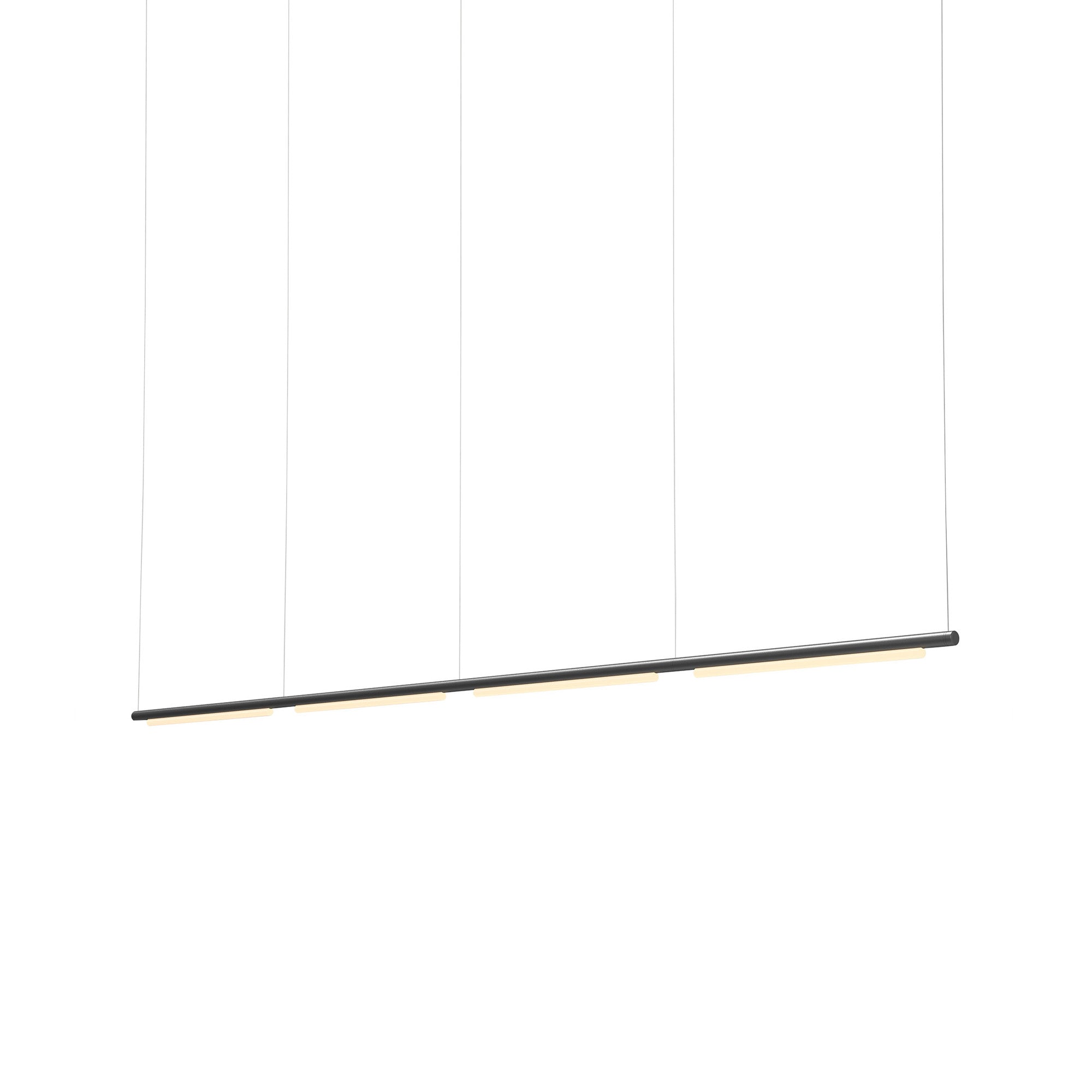 Pipeline 125.4 Linear Pendant Light: Black + Black 