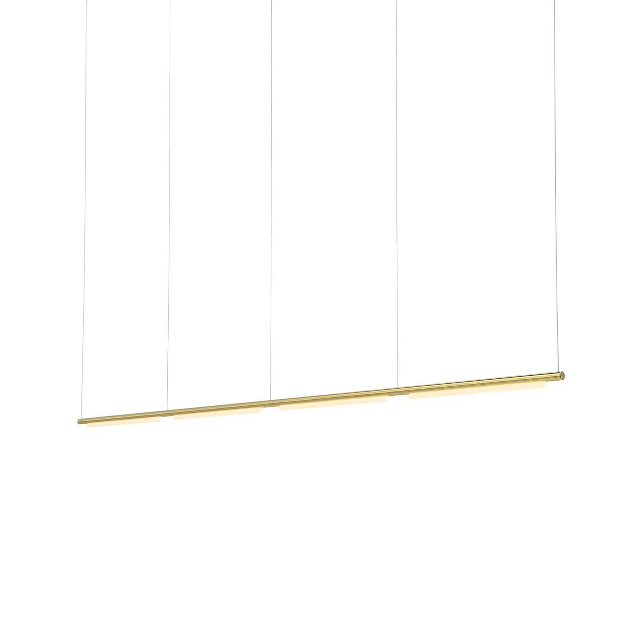 Pipeline 125.4 Linear Pendant Light: Brass + Brass