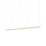 Pipeline 125.4 Linear Pendant Light: Brass + Brass
