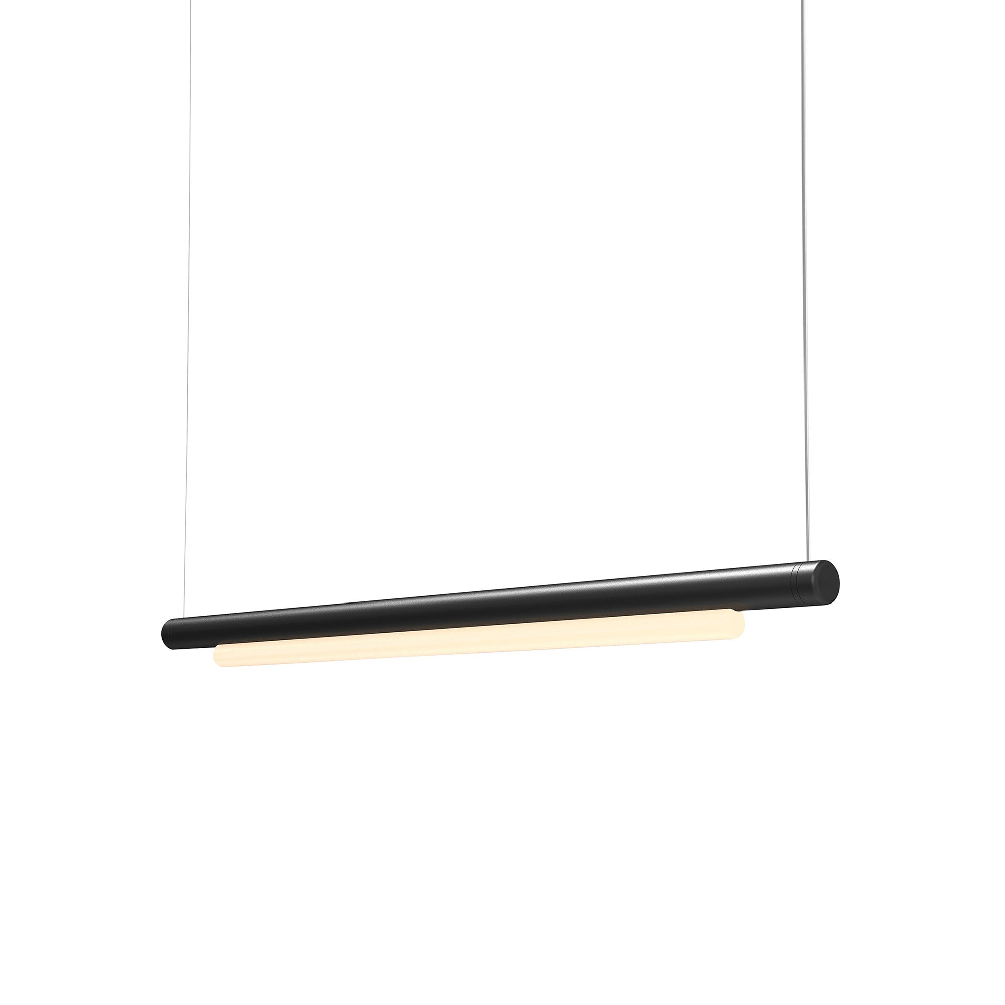 Pipeline 125 Pendant Light: Black + Black