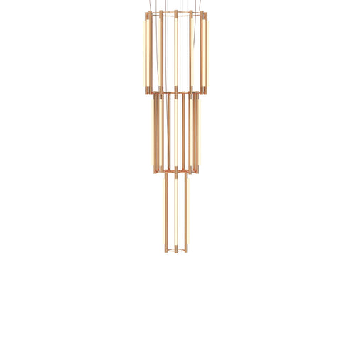 Pipeline 12 Chandelier: Copper