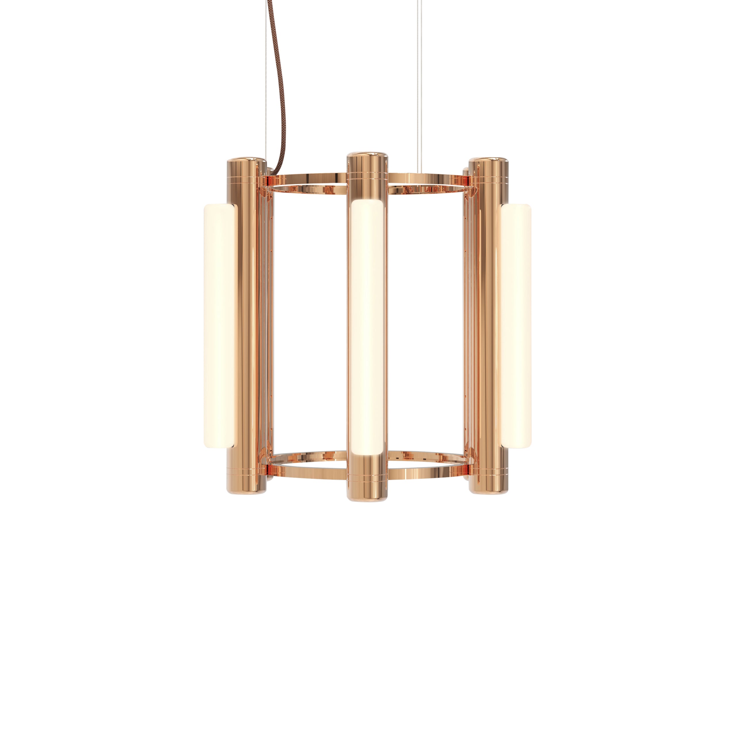Pipeline 1 Chandelier: Copper