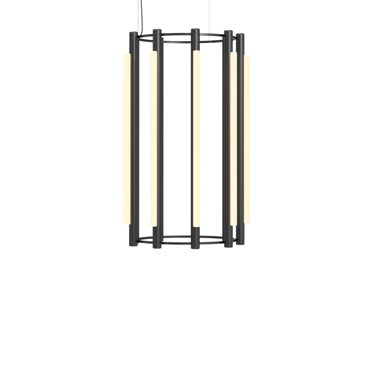 Pipeline 5 Chandelier: Black