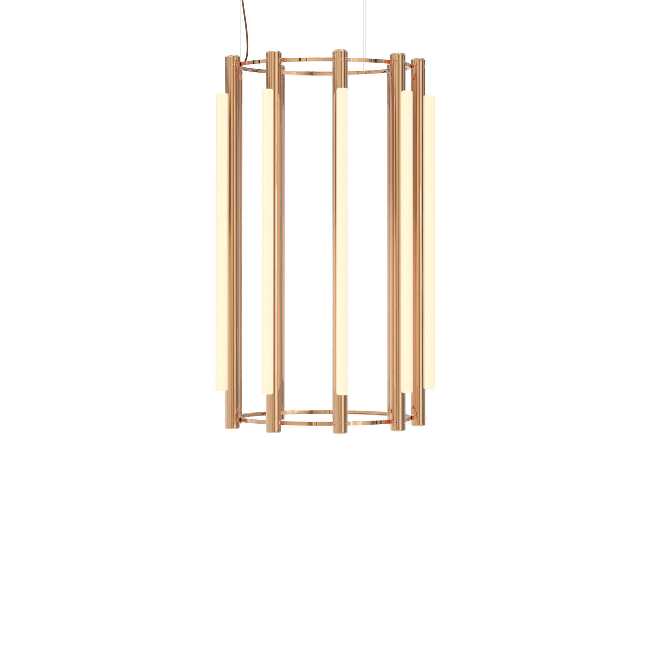 Pipeline 5 Chandelier: Copper