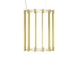 Pipeline 6 Chandelier: Brass