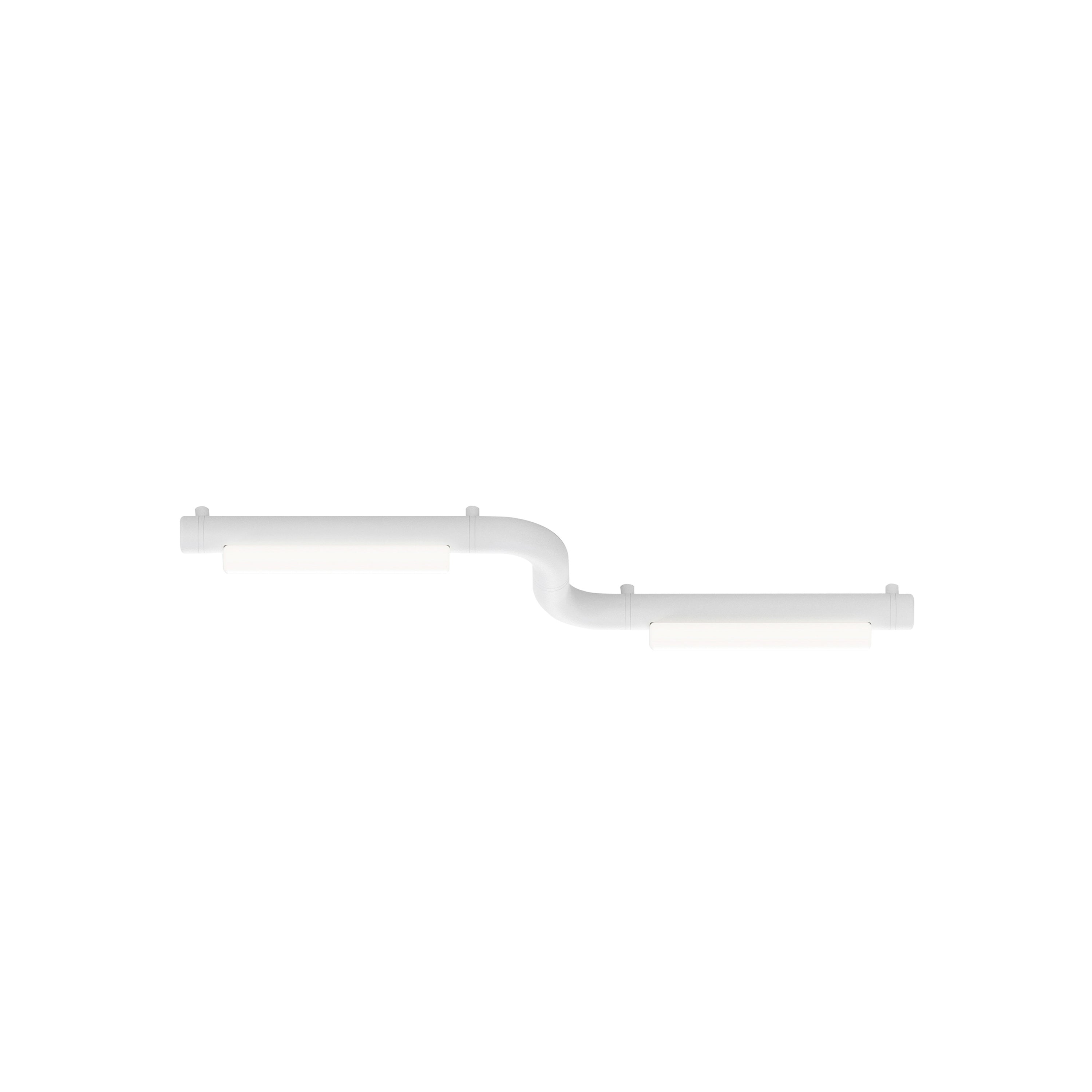 Pipeline CM1 Ceiling/Wall Light: White + White