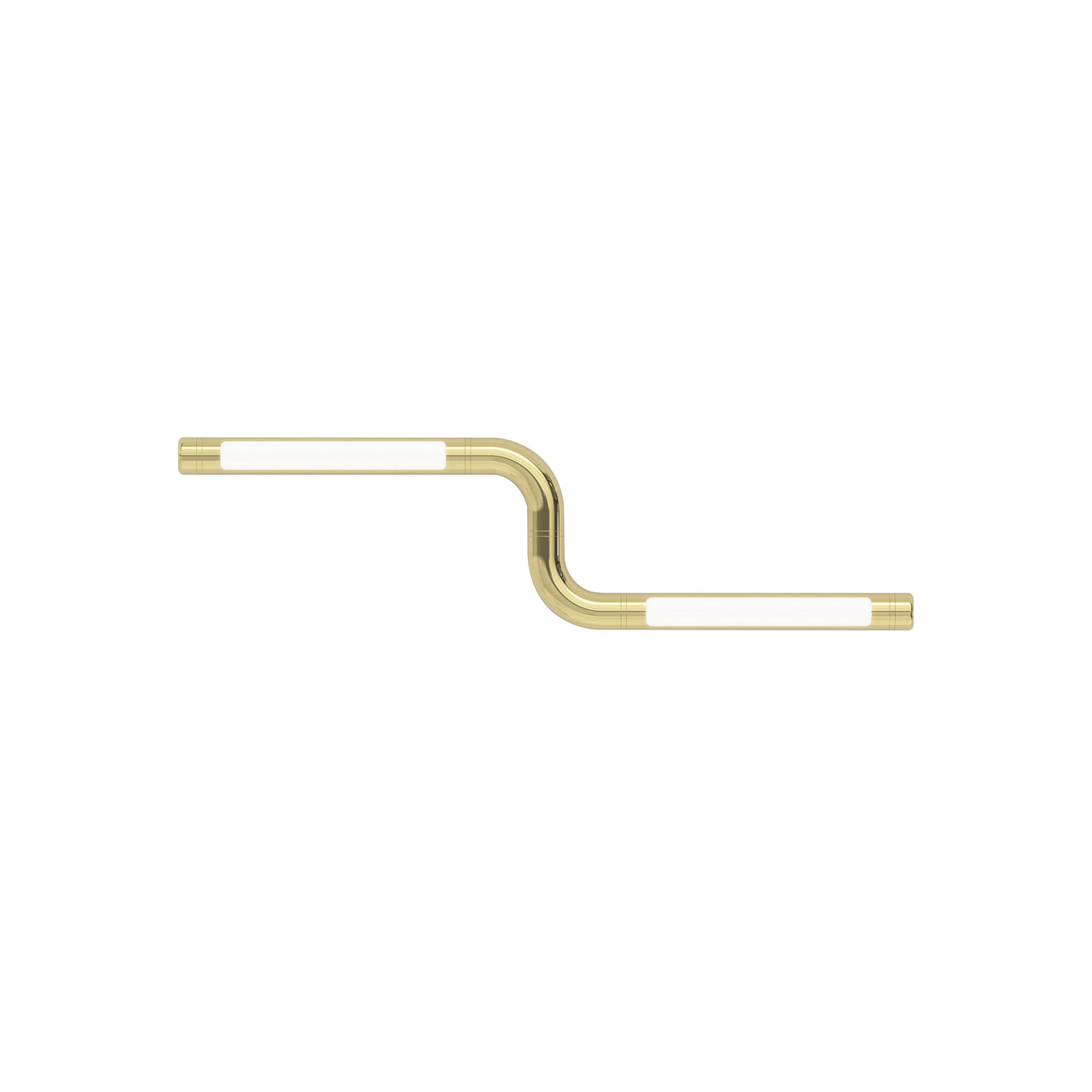 Pipeline CM1 Ceiling/Wall Light: Brass + Brass