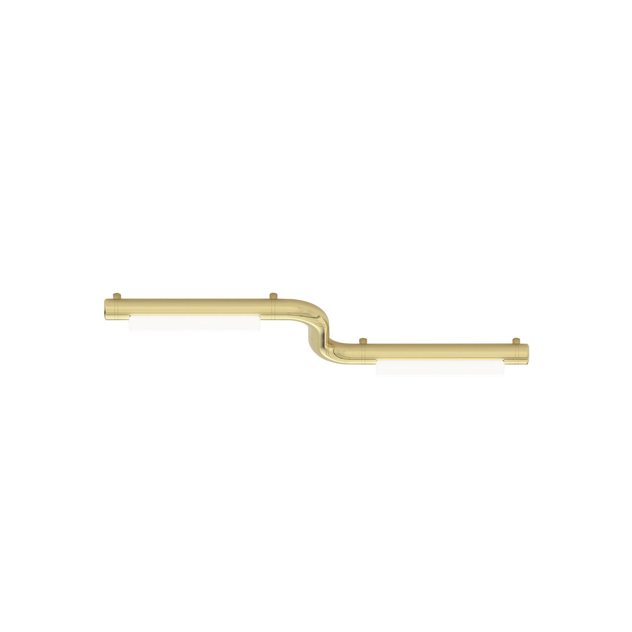 Pipeline CM1 Ceiling/Wall Light: Brass + Brass