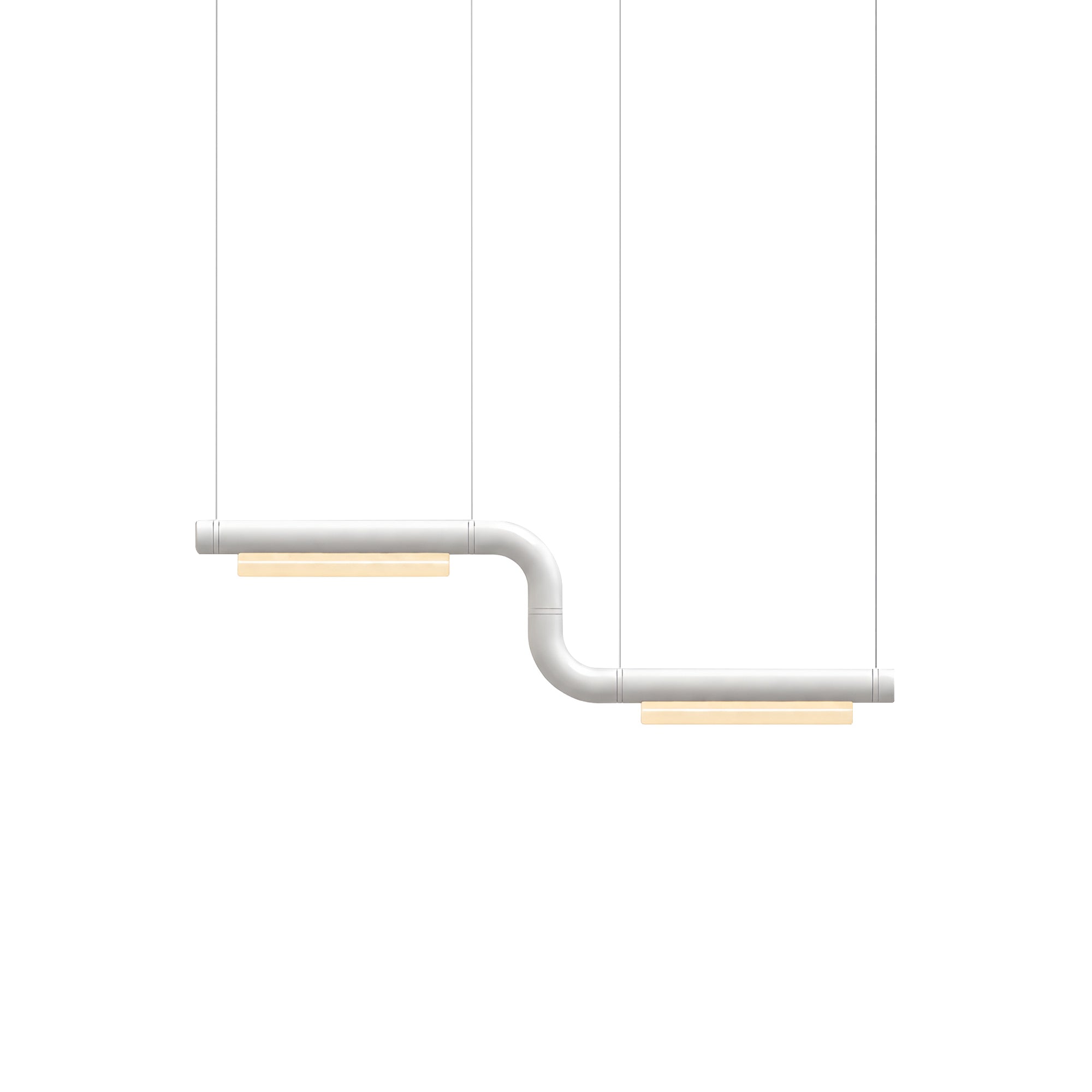 Pipeline CM1 Pendant Light: White + White