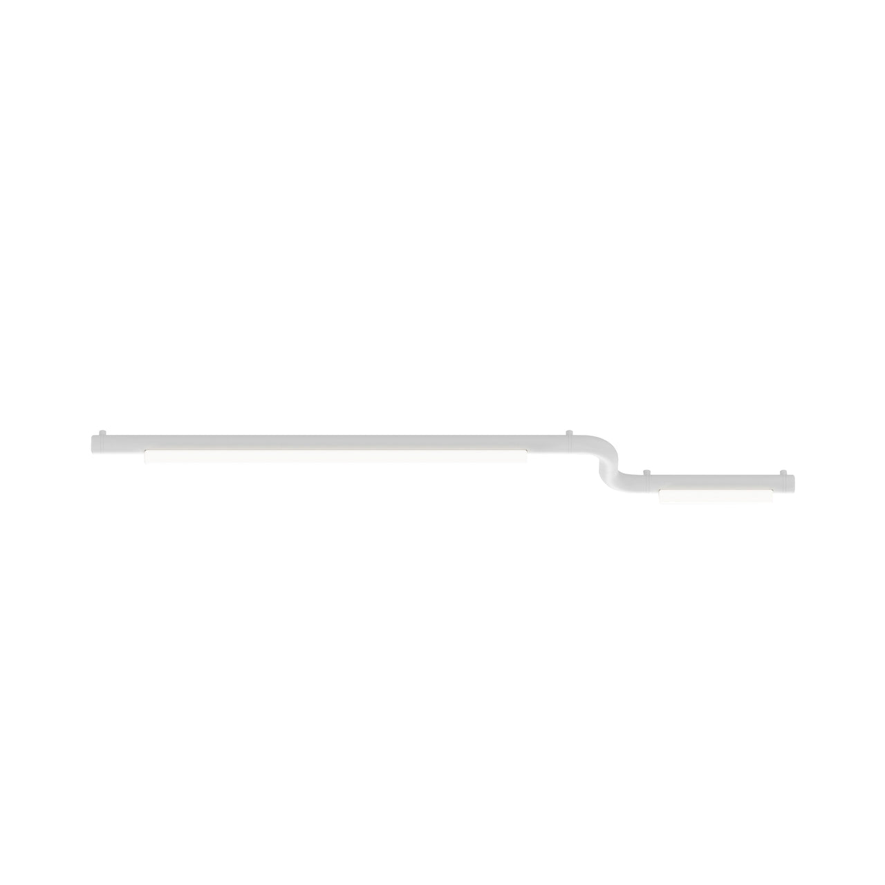 Pipeline CM2 Ceiling/Wall Light: White + White