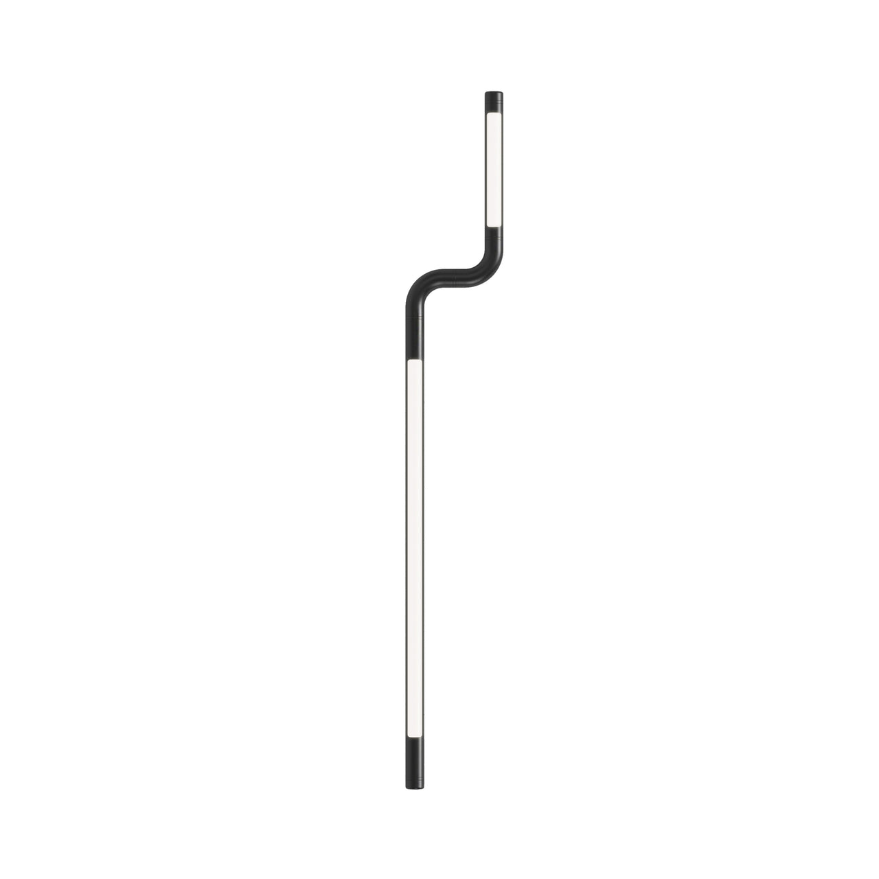 Pipeline CM2 Ceiling/Wall Light: Black + Black