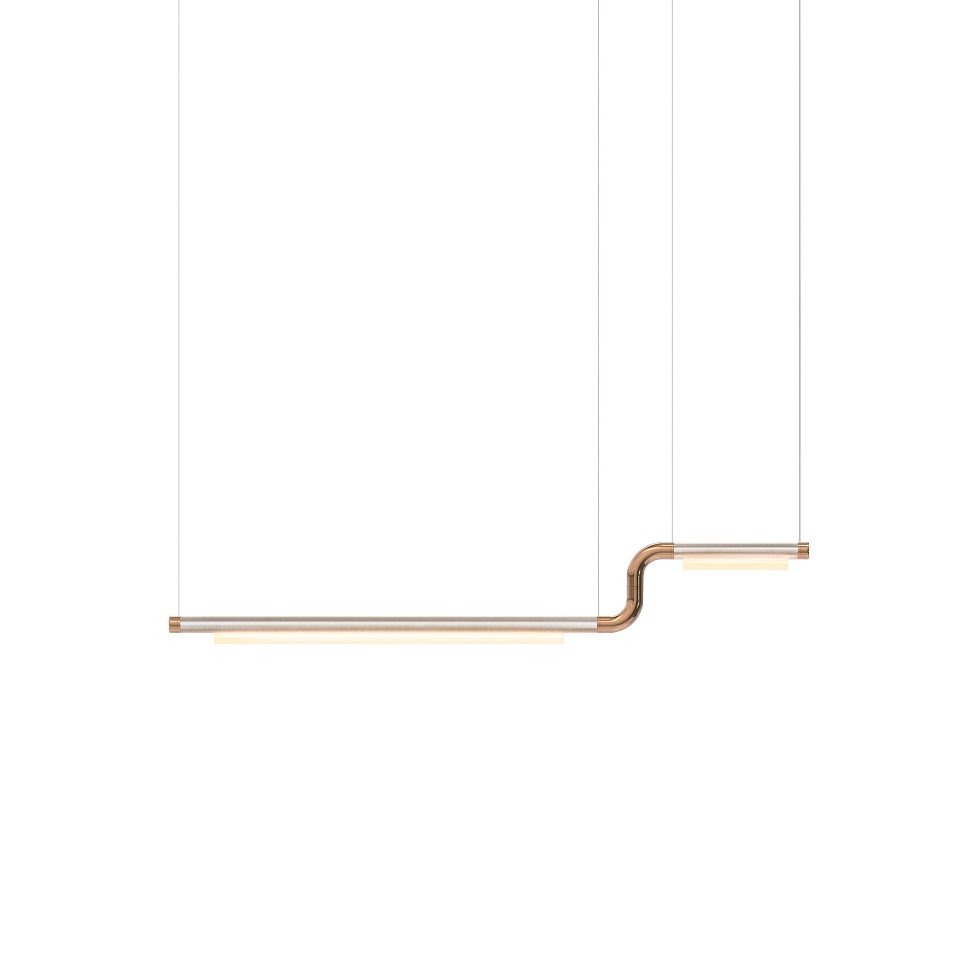 Pipeline CM2 Pendant Light: Raw + Copper