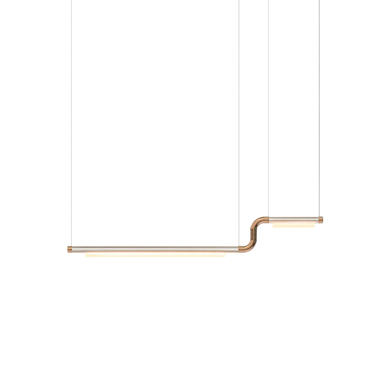 Pipeline CM2 Pendant Light: Raw + Copper