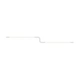 Pipeline CM3 Ceiling/Wall Light: White + White