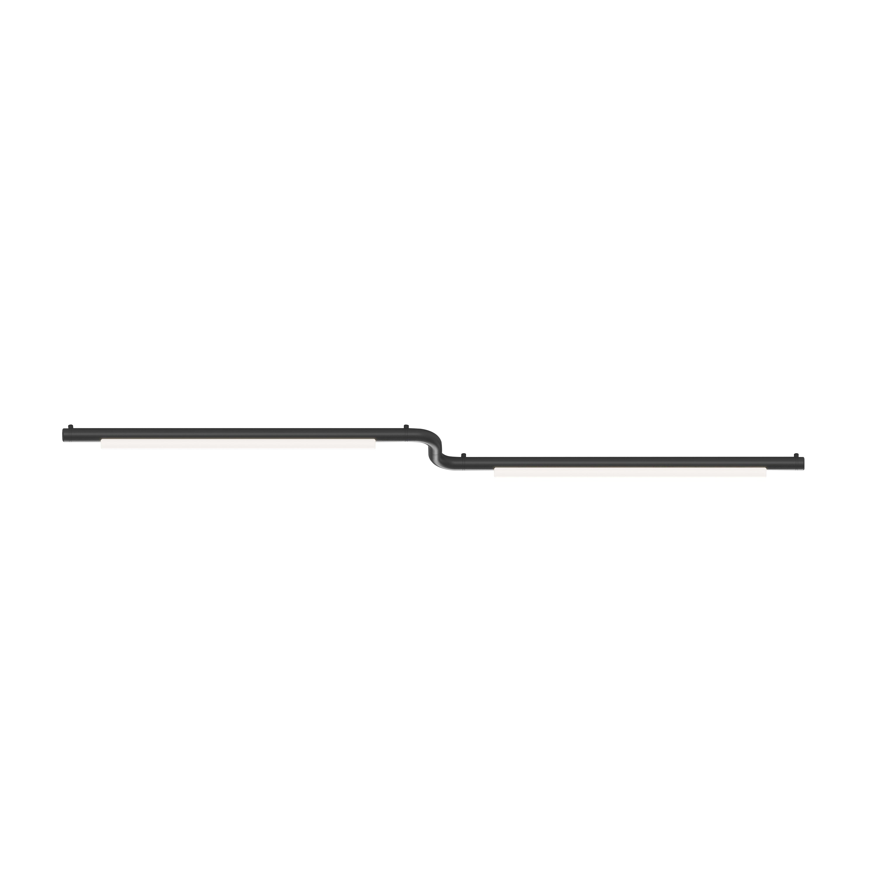 Pipeline CM3 Ceiling/Wall Light: Black + Black