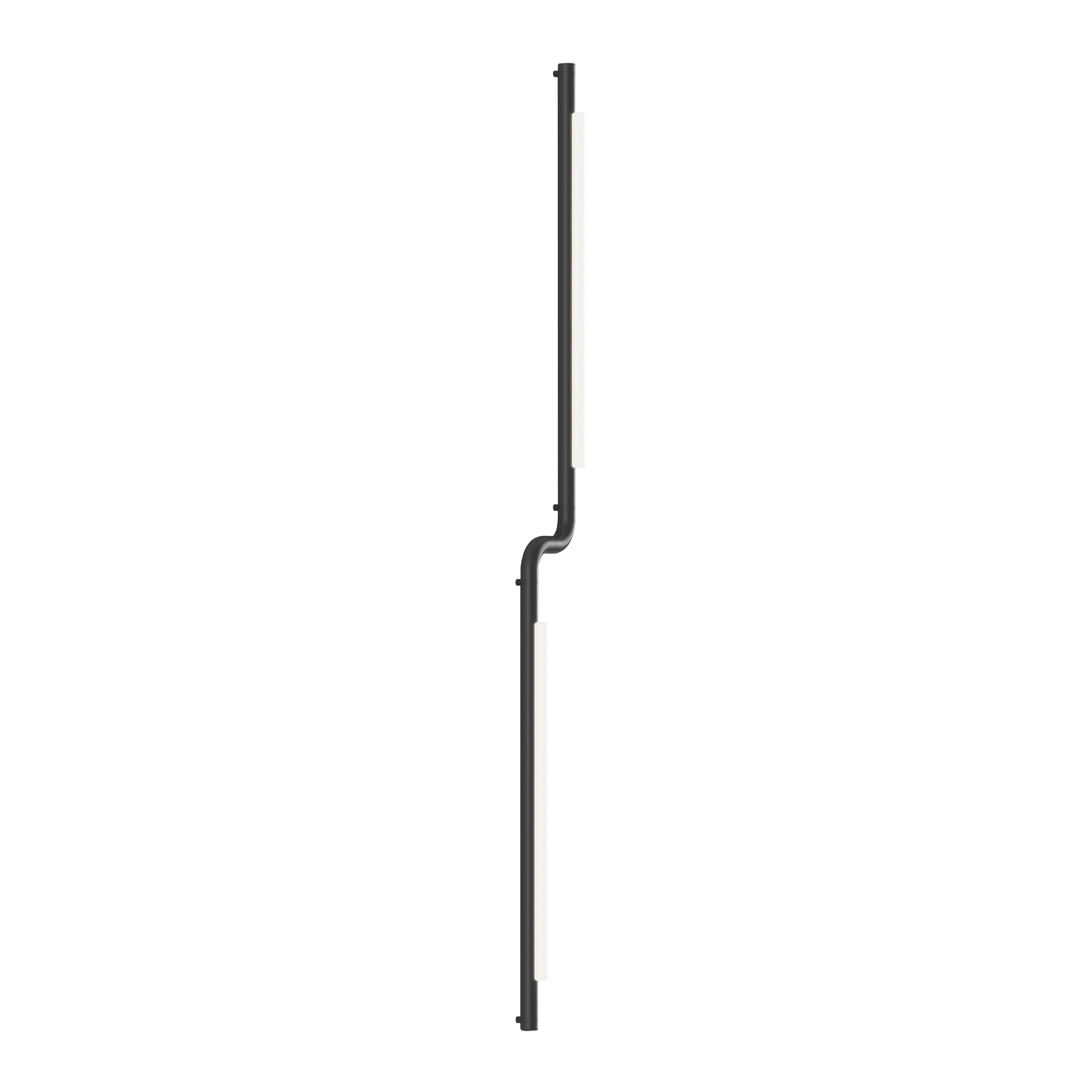 Pipeline CM3 Ceiling/Wall Light: Black + Black