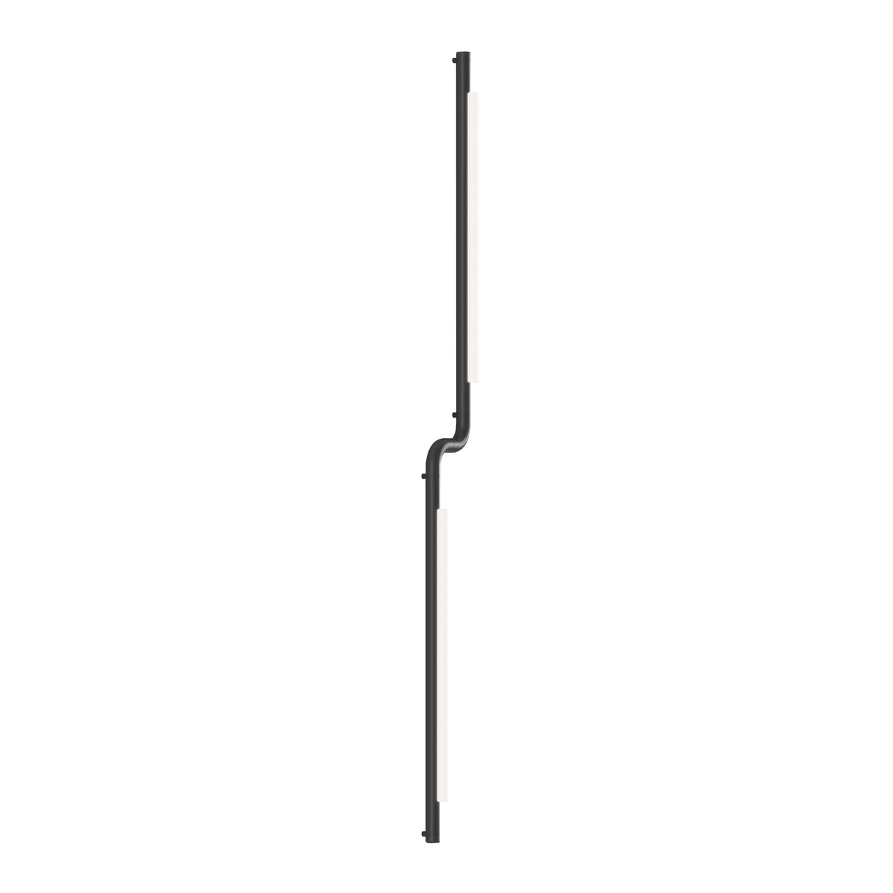 Pipeline CM3 Ceiling/Wall Light: Black + Black