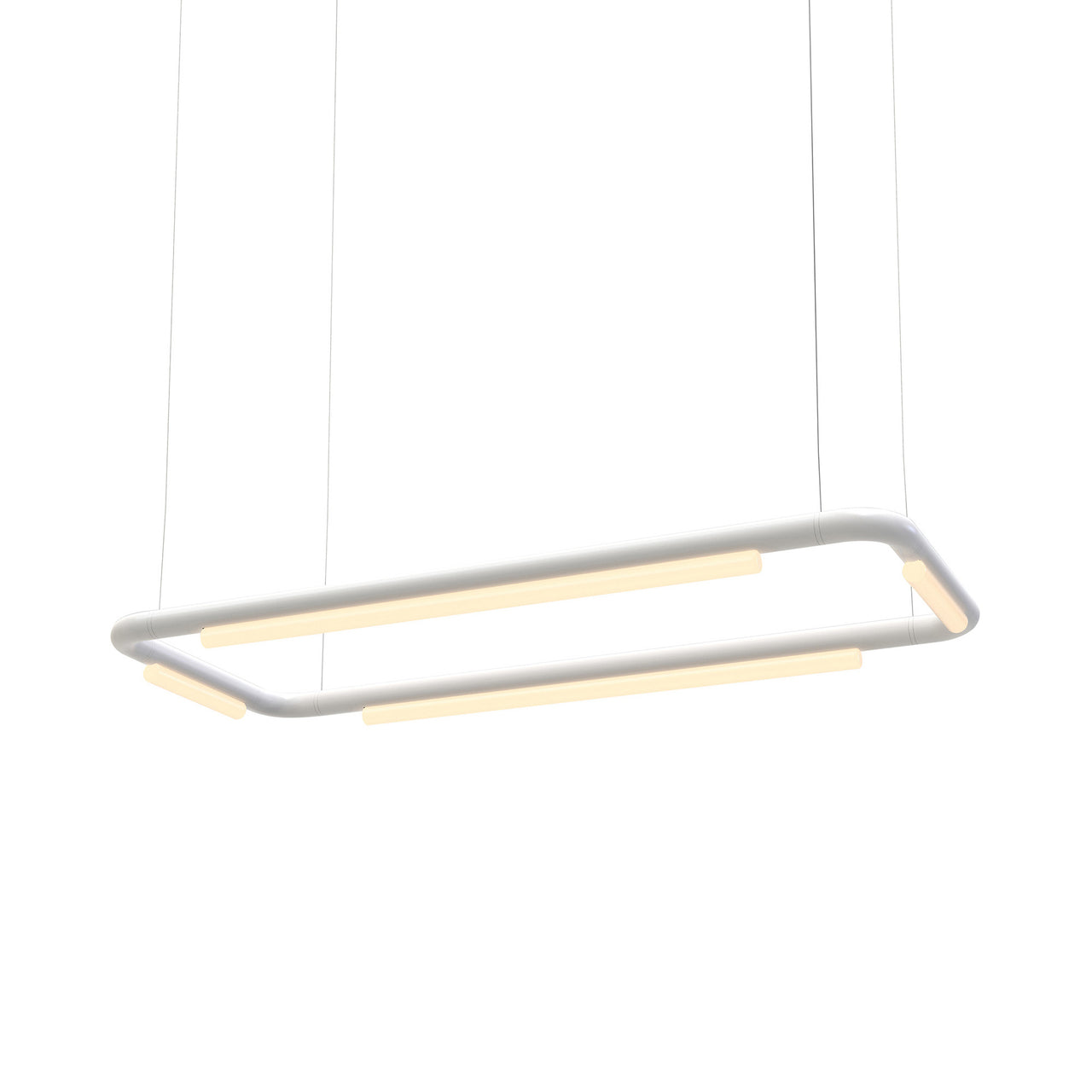 Pipeline CM4 Pendant Light: White + White