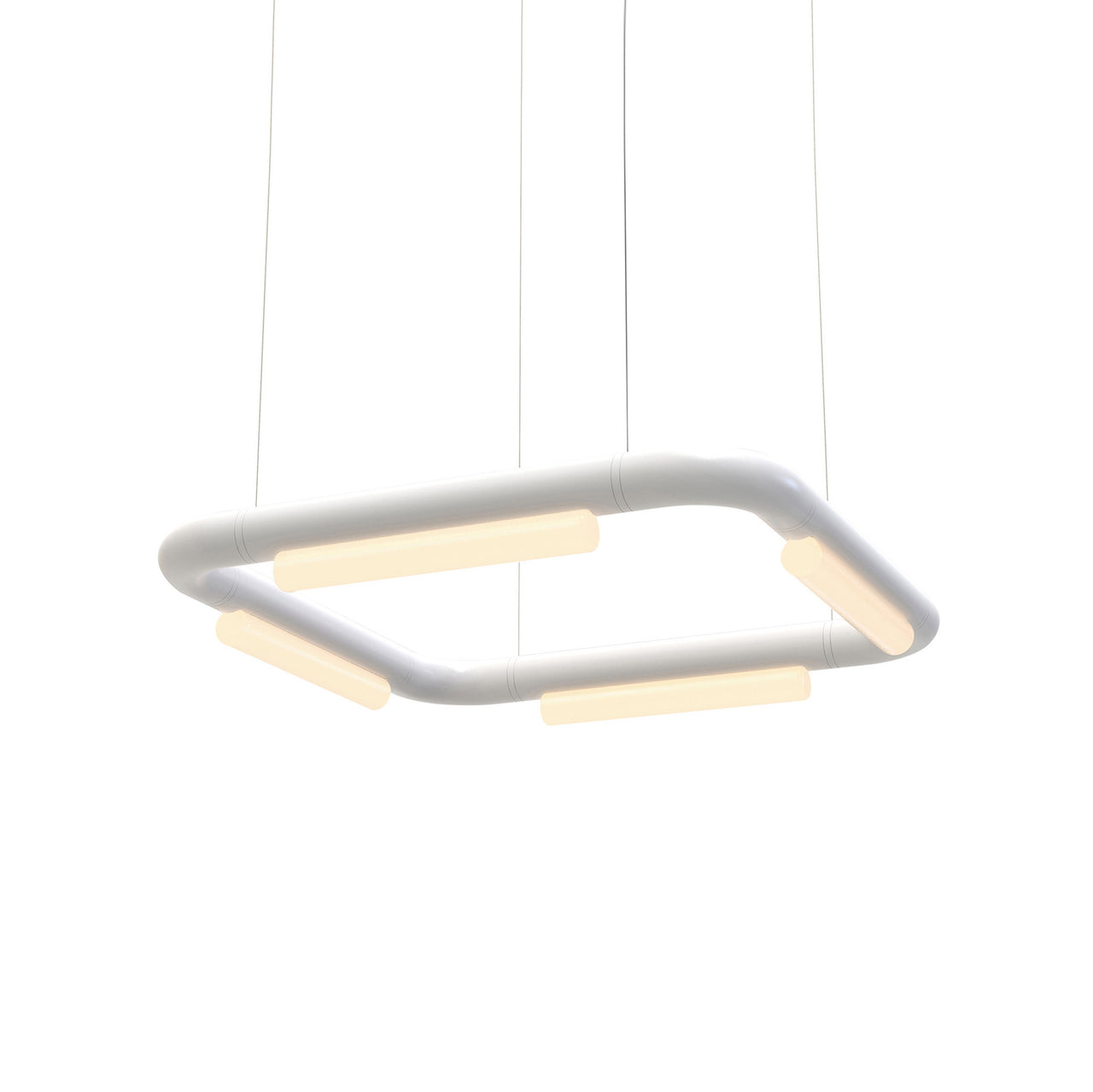 Pipeline CM5 Pendant Light: White + White