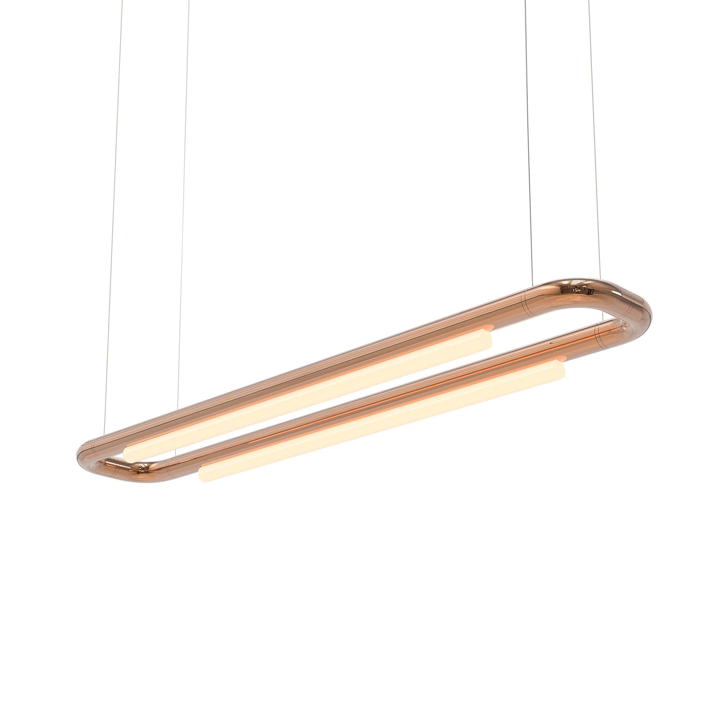 Pipeline CM6 Pendant Light: Copper + Copper