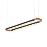 Pipeline CM6 Pendant Light: Black + Copper