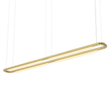 Pipeline CM7 Pendant Light: Brass + Brass