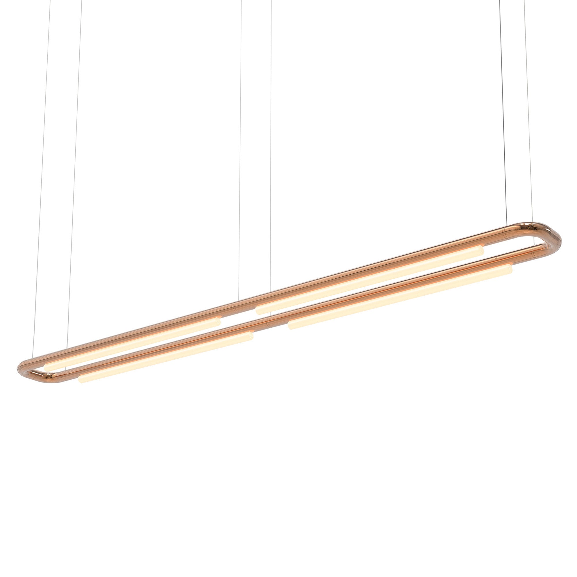 Pipeline CM7 Pendant Light: Copper + Copper