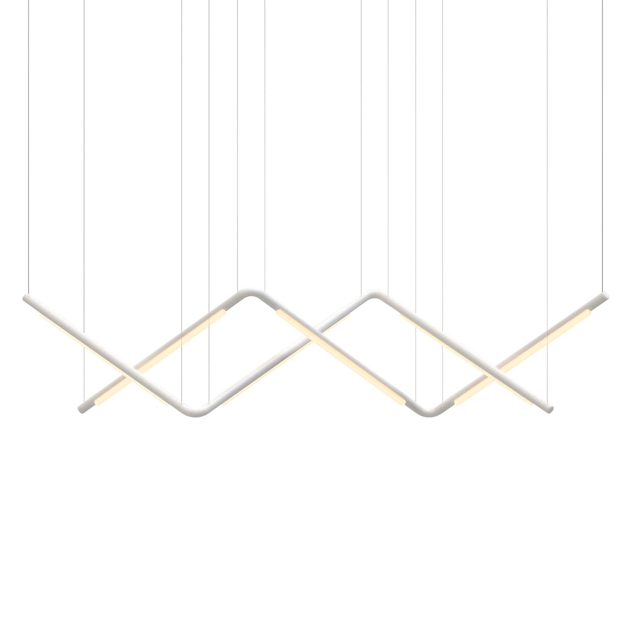 Pipeline CM9 Pendant Light: White + White