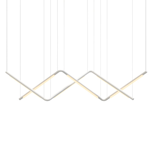 Pipeline CM9 Pendant Light: White + White