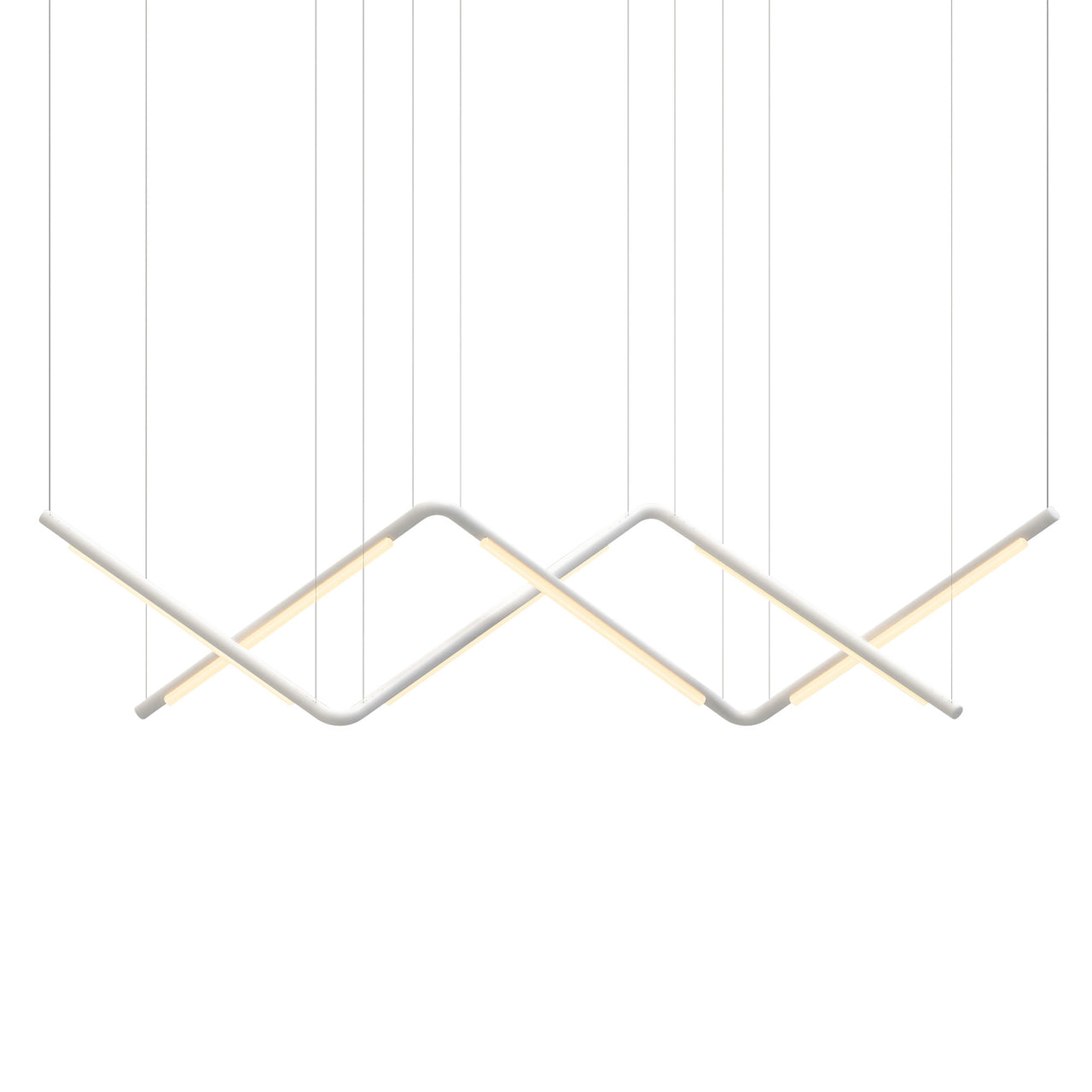 Pipeline CM9 Pendant Light: White + White