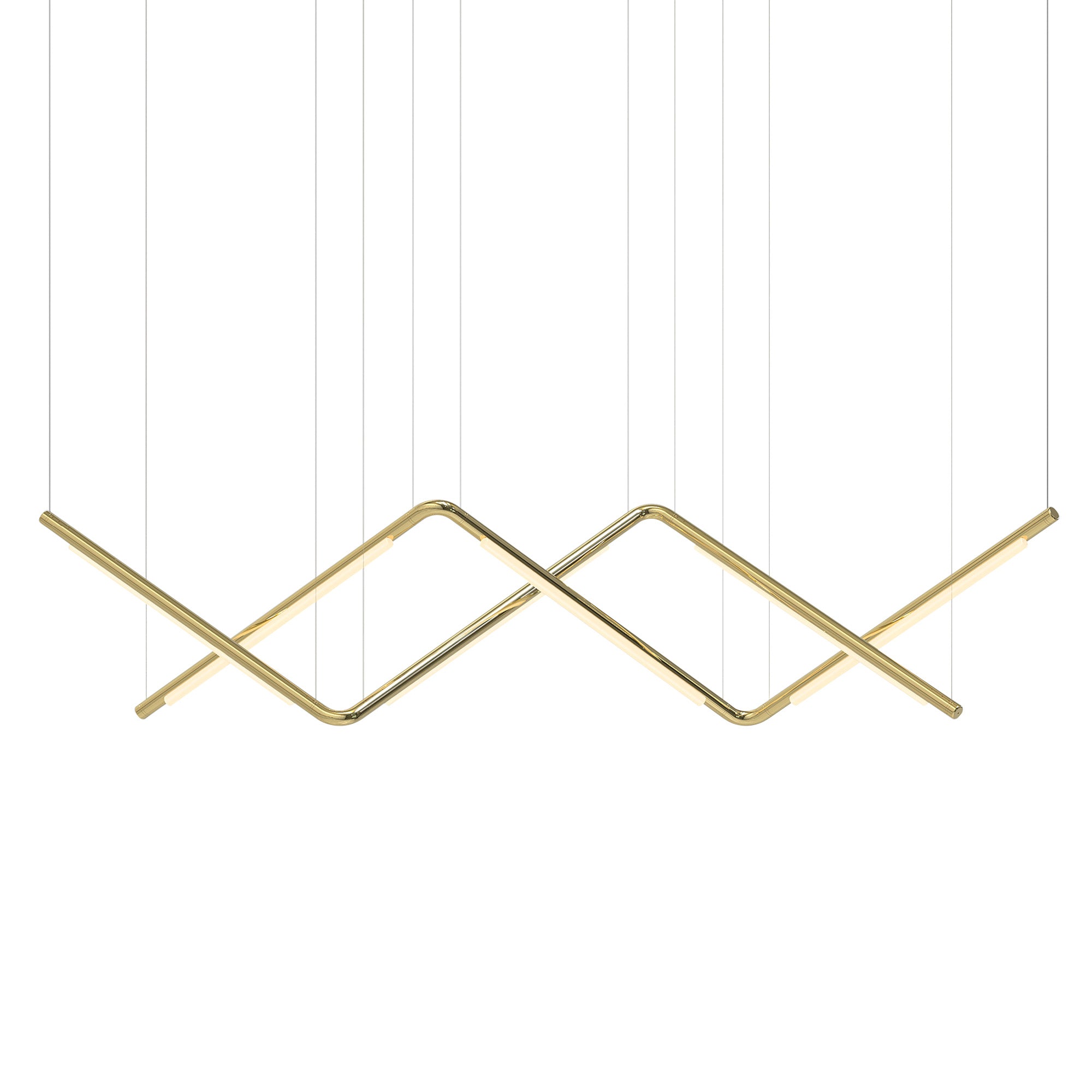 Pipeline CM9 Pendant Light: Brass + Brass
