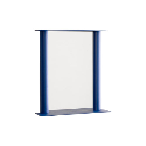 Pipeline Wall Mirror: Blue