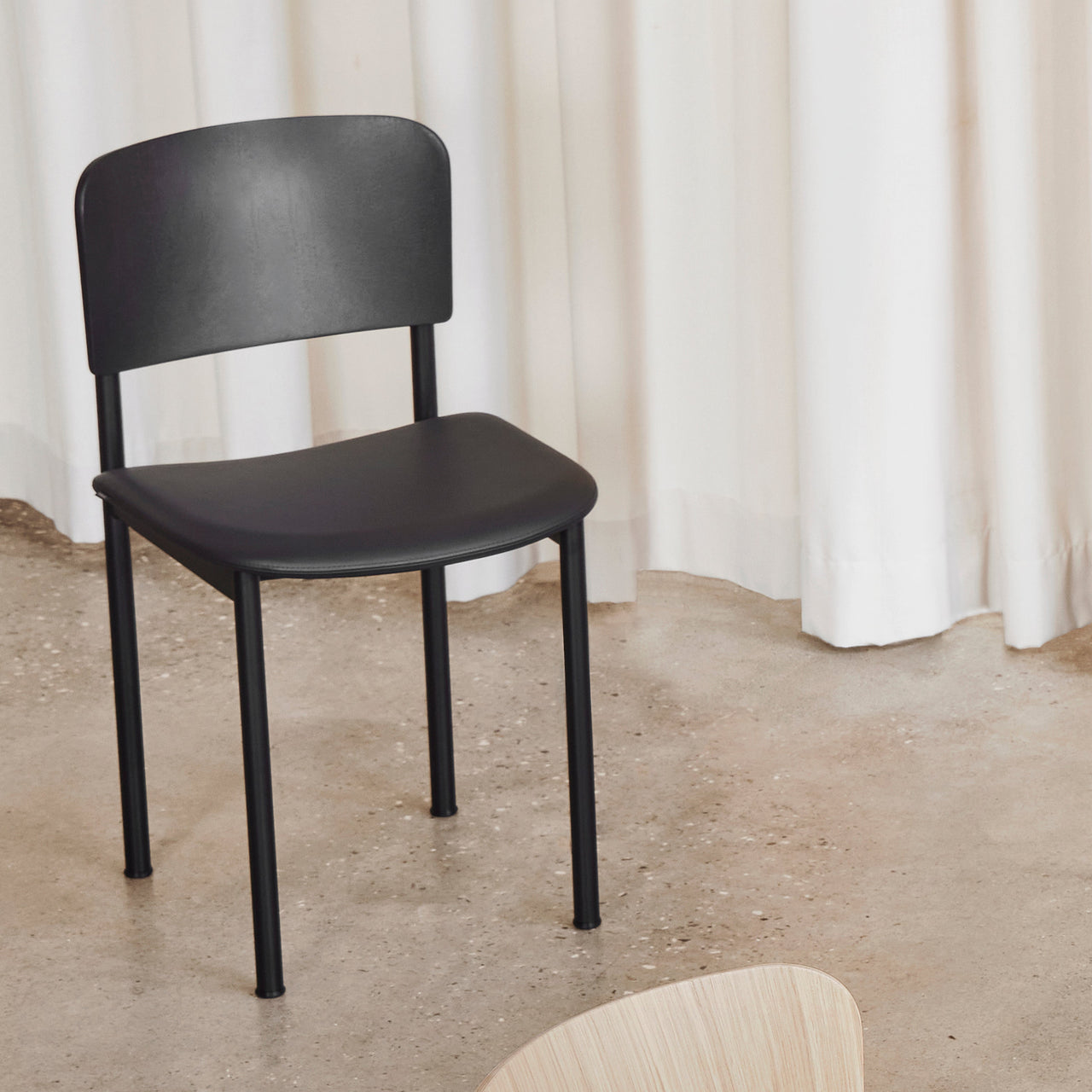 Plan Steel Chair: Seat Upholstered + LS
