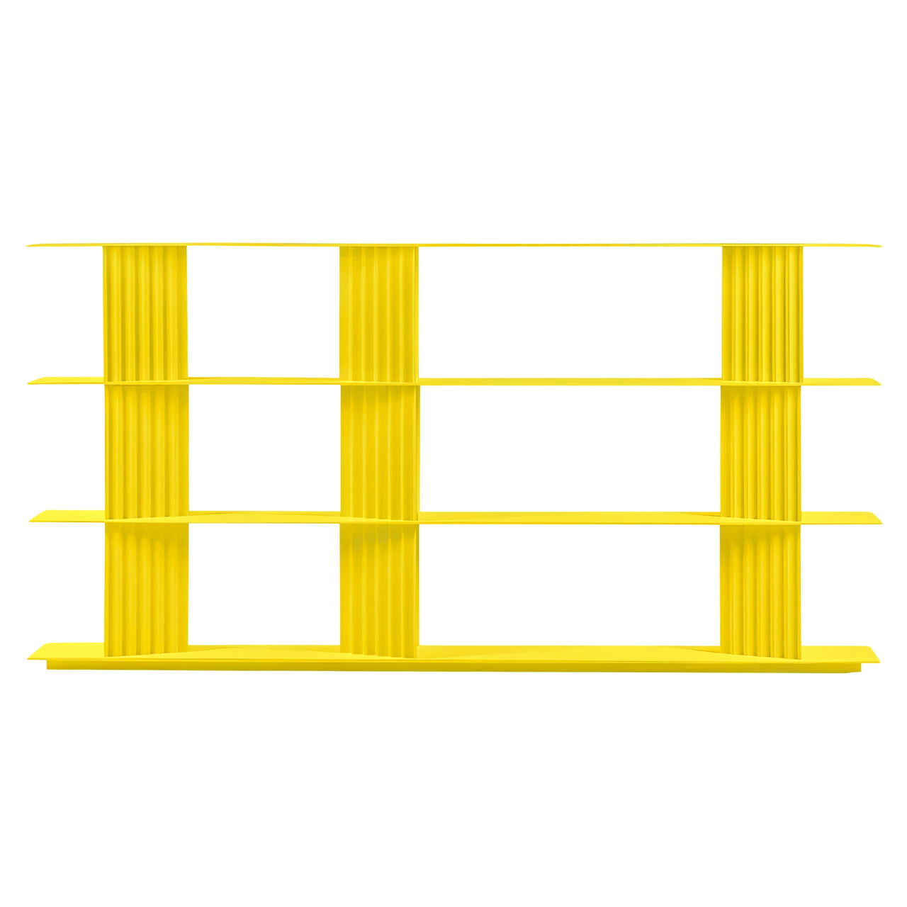 Plec Shelving: Large + Medium + Sulfur Yellow