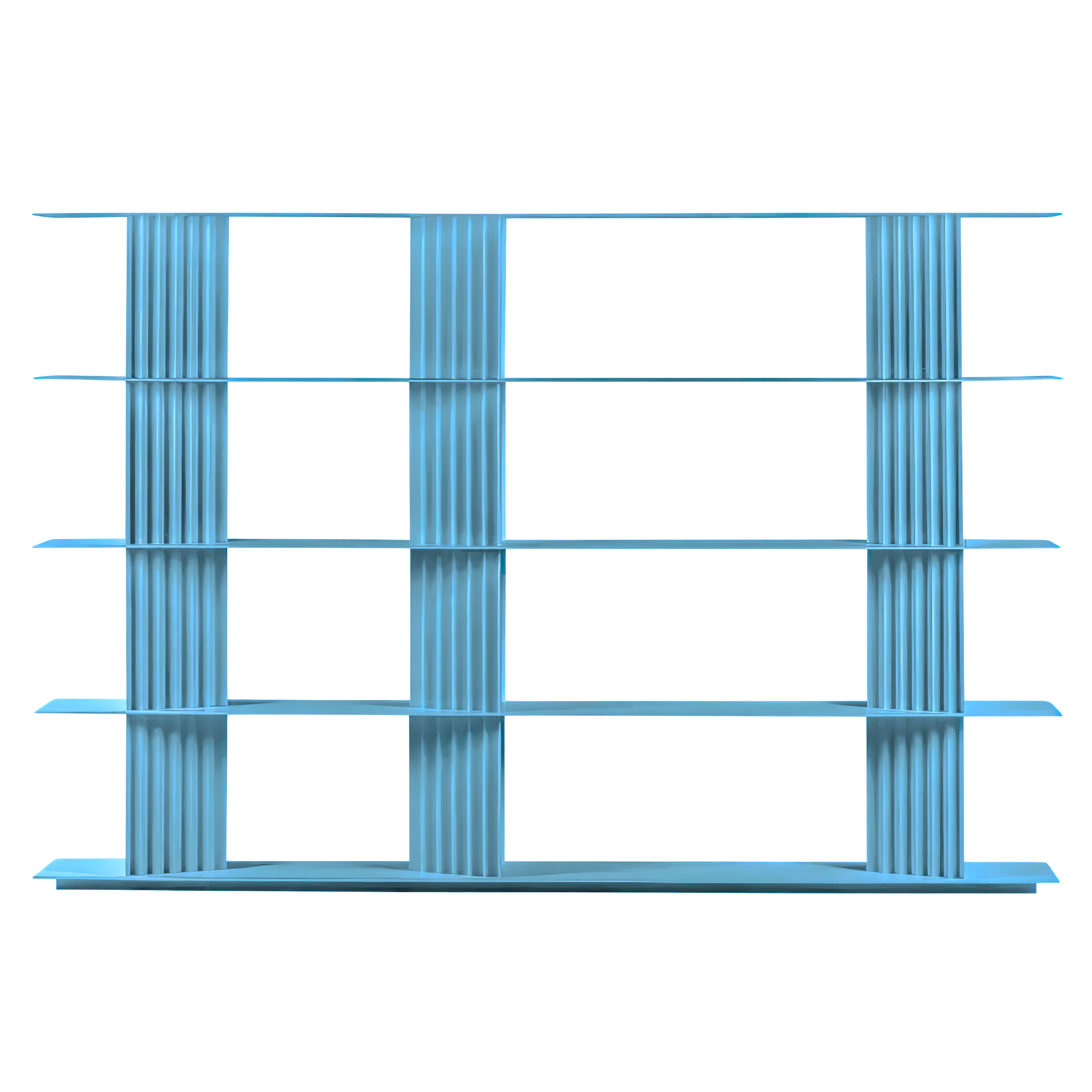 Plec Shelving: Large + High + Cool Blue