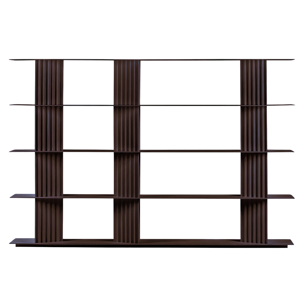Plec Shelving: Large + High + Grey Brown